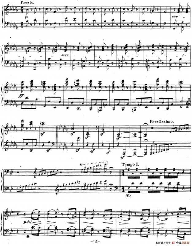 贝多芬钢琴奏鸣曲29 钢琴（锥子键琴）降B大调 Op.106 B-flat major