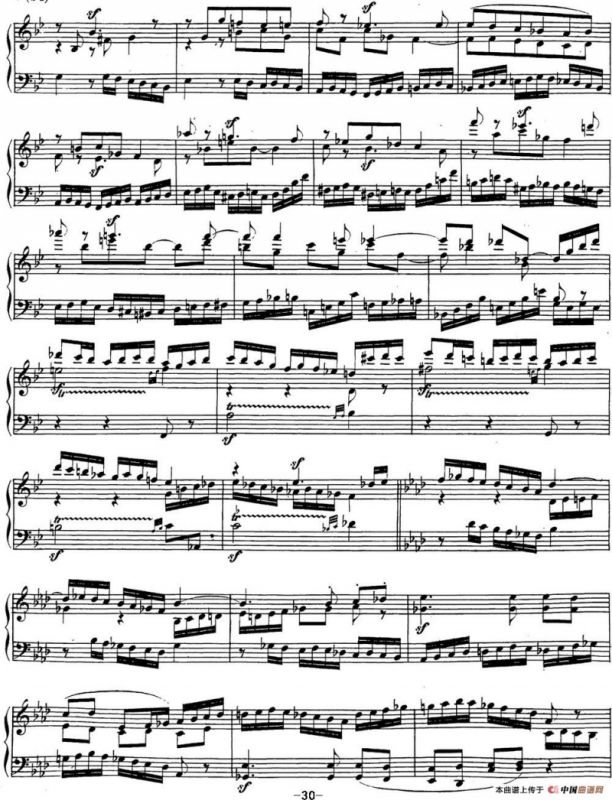 贝多芬钢琴奏鸣曲29 钢琴（锥子键琴）降B大调 Op.106 B-flat major