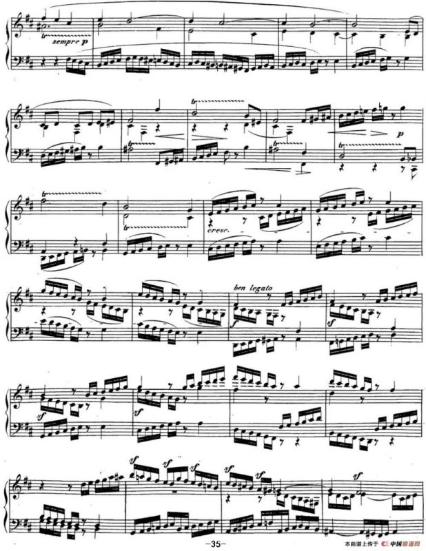 贝多芬钢琴奏鸣曲29 钢琴（锥子键琴）降B大调 Op.106 B-flat major