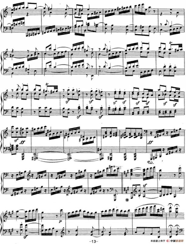 贝多芬钢琴奏鸣曲28 A大调 Op.101 A major