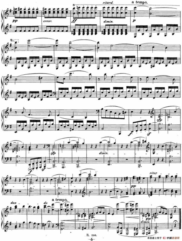 贝多芬钢琴奏鸣曲27 e小调 Op.90 E minor