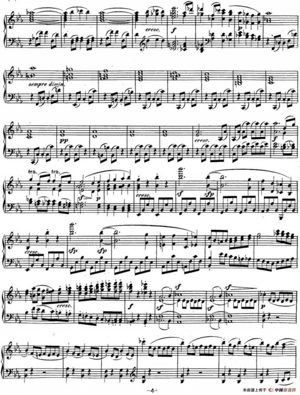 贝多芬钢琴奏鸣曲26 告别 降E大调 Op.81a E-flat major