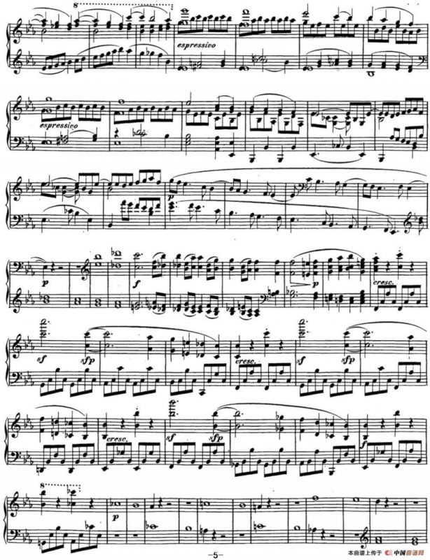 贝多芬钢琴奏鸣曲26 告别 降E大调 Op.81a E-flat major