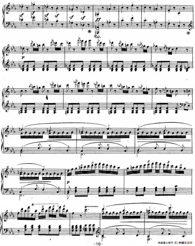 贝多芬钢琴奏鸣曲26 告别 降E大调 Op.81a E-flat major