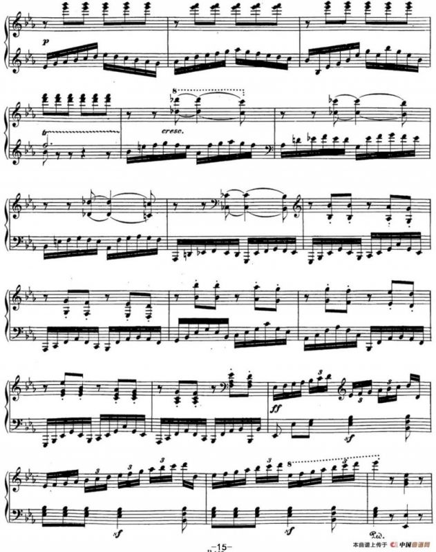 贝多芬钢琴奏鸣曲26 告别 降E大调 Op.81a E-flat major