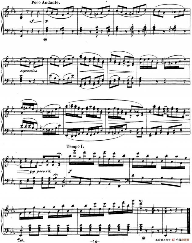 贝多芬钢琴奏鸣曲26 告别 降E大调 Op.81a E-flat major