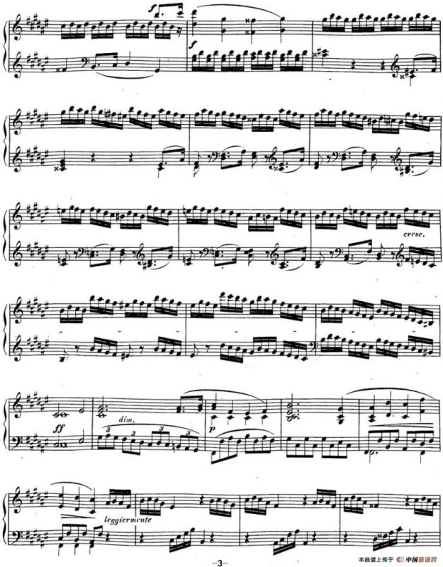 贝多芬钢琴奏鸣曲24 泰丽莎 升F大调 Op.78 F-sharp major