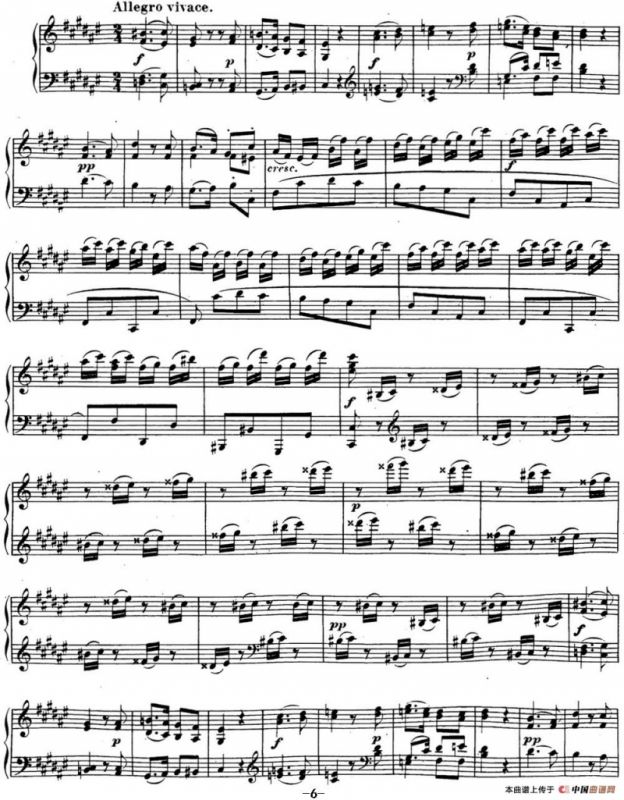 贝多芬钢琴奏鸣曲24 泰丽莎 升F大调 Op.78 F-sharp major