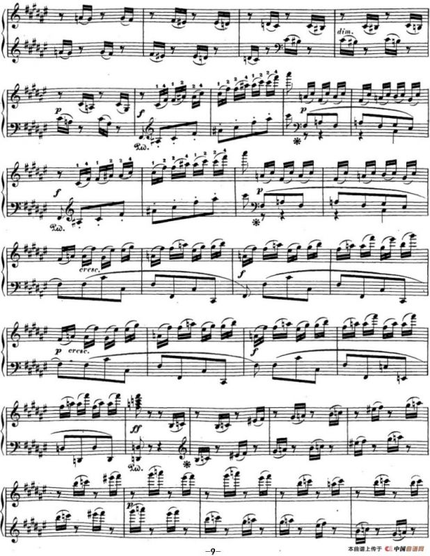 贝多芬钢琴奏鸣曲24 泰丽莎 升F大调 Op.78 F-sharp major