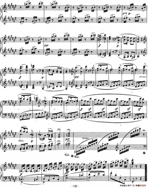 贝多芬钢琴奏鸣曲24 泰丽莎 升F大调 Op.78 F-sharp major