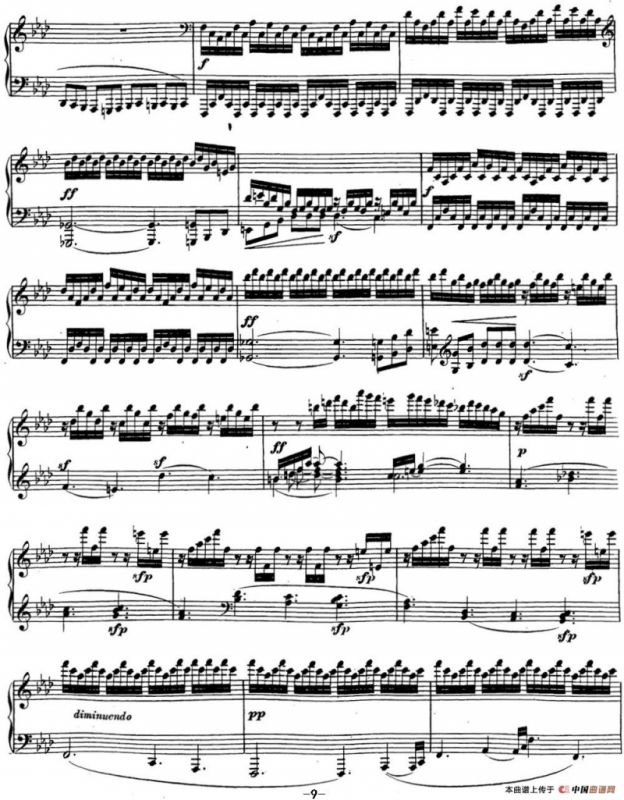 贝多芬钢琴奏鸣曲23 热情 f小调 Op.57 F minor