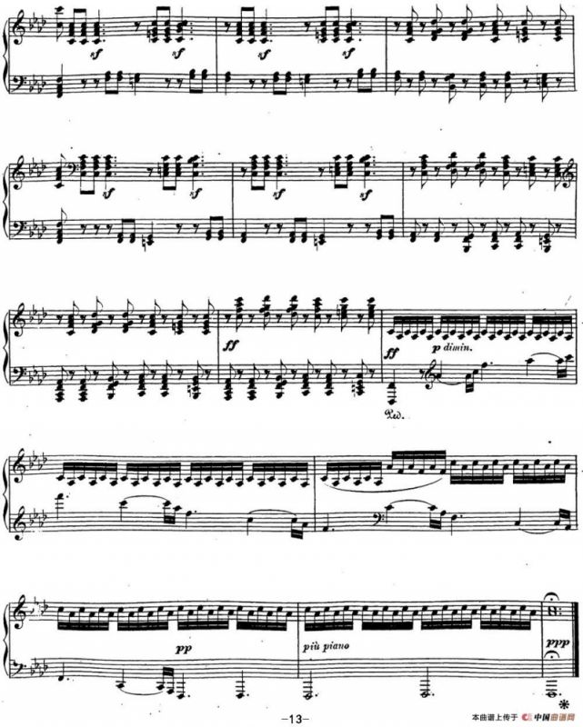 贝多芬钢琴奏鸣曲23 热情 f小调 Op.57 F minor