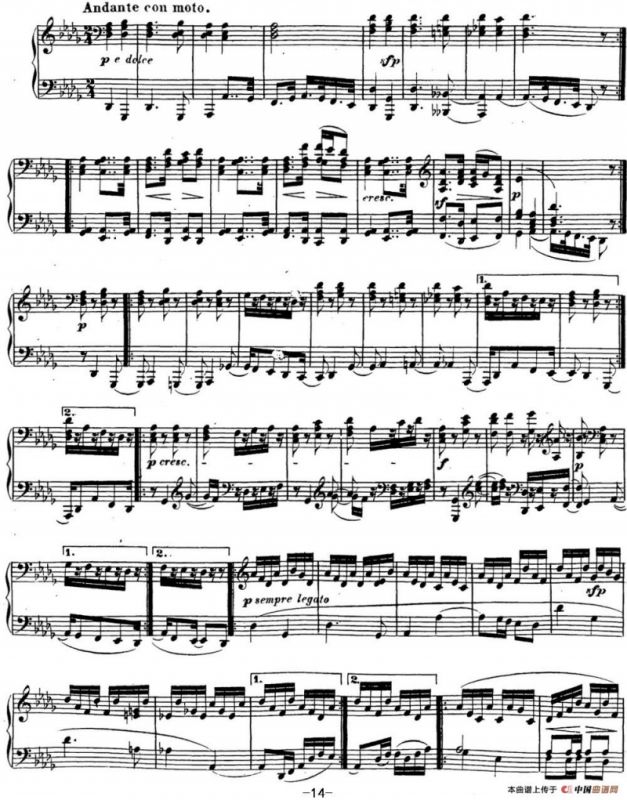 贝多芬钢琴奏鸣曲23 热情 f小调 Op.57 F minor