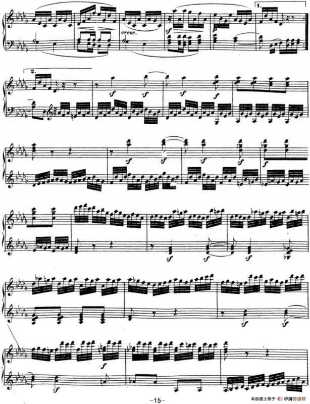 贝多芬钢琴奏鸣曲23 热情 f小调 Op.57 F minor