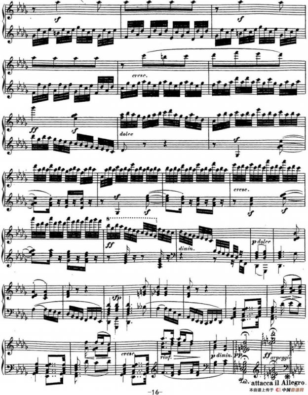 贝多芬钢琴奏鸣曲23 热情 f小调 Op.57 F minor