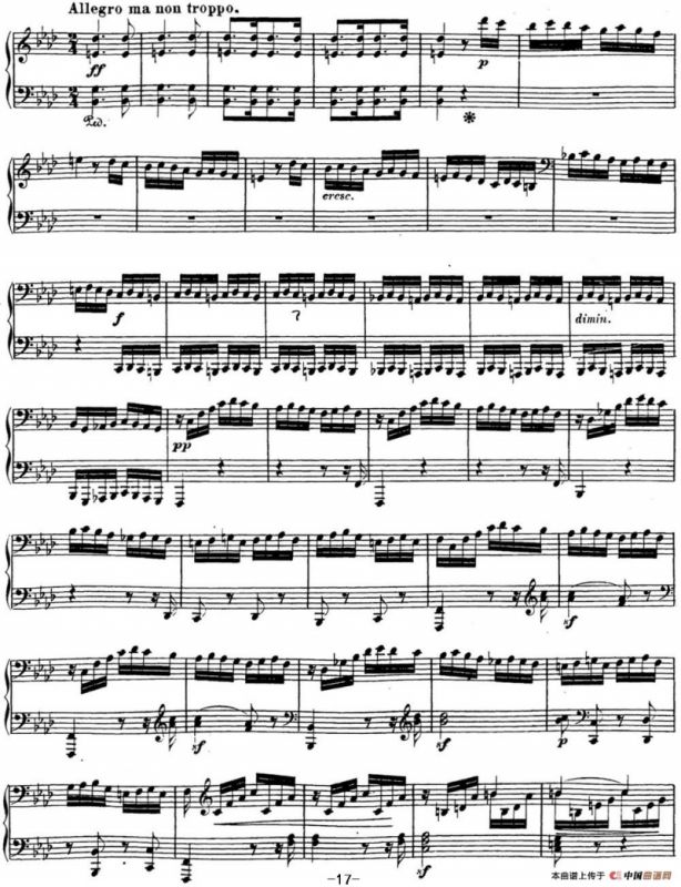 贝多芬钢琴奏鸣曲23 热情 f小调 Op.57 F minor