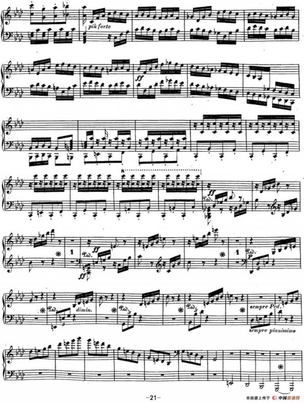 贝多芬钢琴奏鸣曲23 热情 f小调 Op.57 F minor