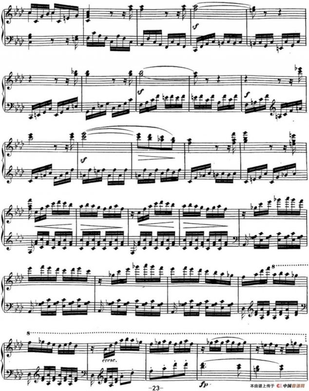 贝多芬钢琴奏鸣曲23 热情 f小调 Op.57 F minor