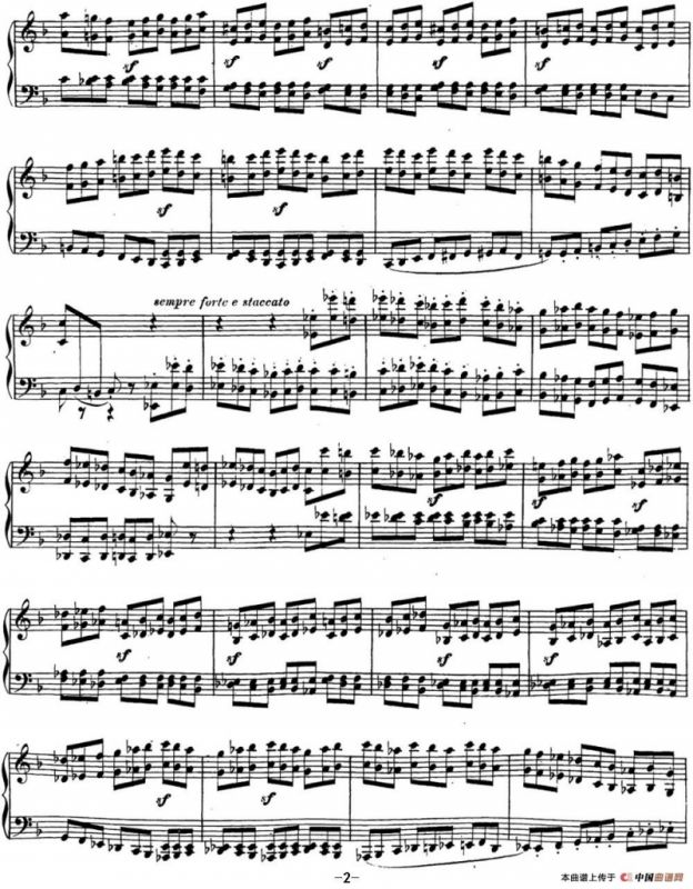 贝多芬钢琴奏鸣曲22 F大调 Op.54 F major