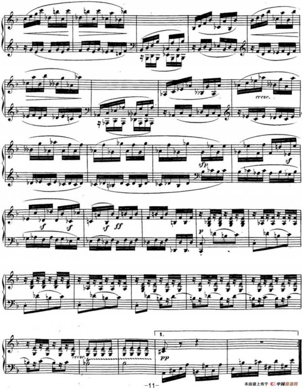 贝多芬钢琴奏鸣曲22 F大调 Op.54 F major