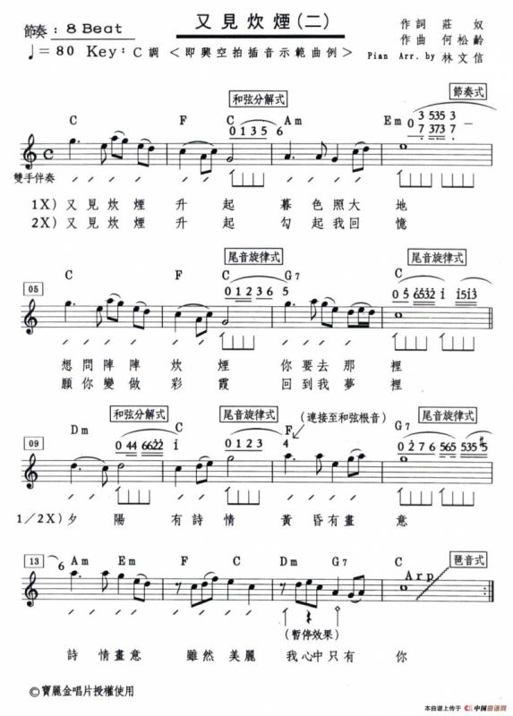 又见炊烟（爵士钢琴）