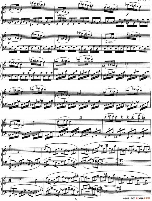 贝多芬钢琴奏鸣曲21 黎明（华尔斯坦） C大调 Op.53 C major