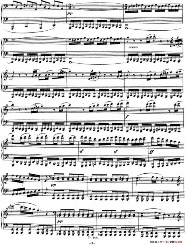 贝多芬钢琴奏鸣曲21 黎明（华尔斯坦） C大调 Op.53 C major