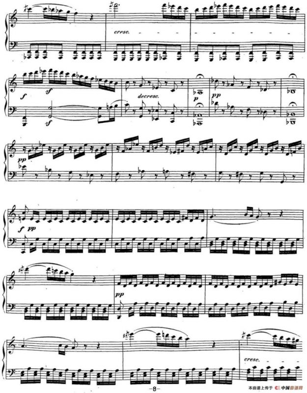 贝多芬钢琴奏鸣曲21 黎明（华尔斯坦） C大调 Op.53 C major