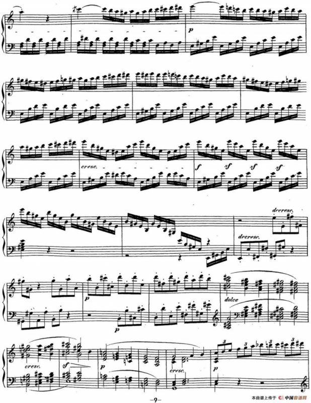 贝多芬钢琴奏鸣曲21 黎明（华尔斯坦） C大调 Op.53 C major