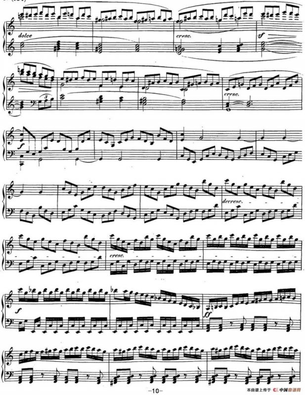 贝多芬钢琴奏鸣曲21 黎明（华尔斯坦） C大调 Op.53 C major