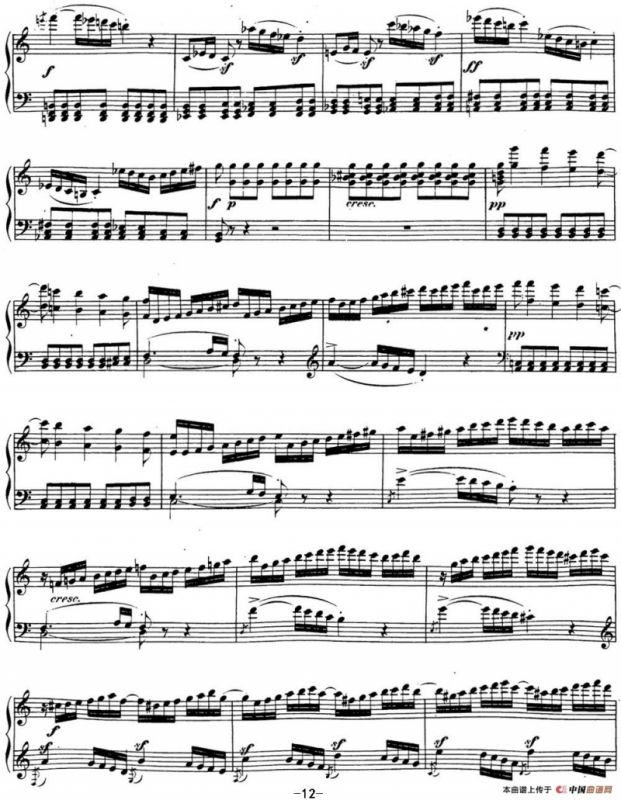 贝多芬钢琴奏鸣曲21 黎明（华尔斯坦） C大调 Op.53 C major