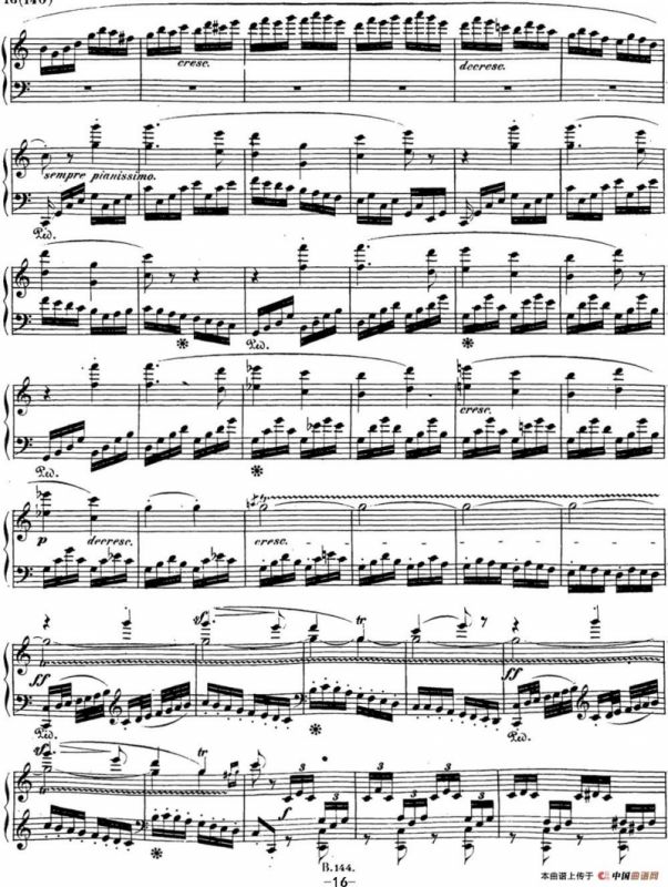 贝多芬钢琴奏鸣曲21 黎明（华尔斯坦） C大调 Op.53 C major