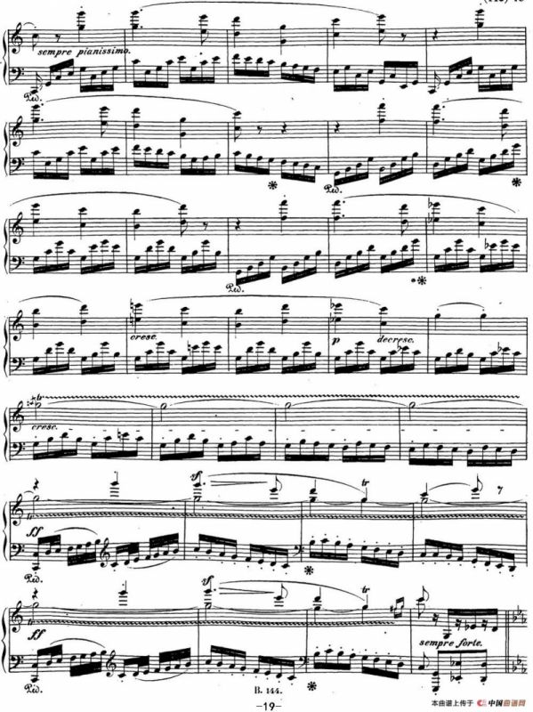 贝多芬钢琴奏鸣曲21 黎明（华尔斯坦） C大调 Op.53 C major