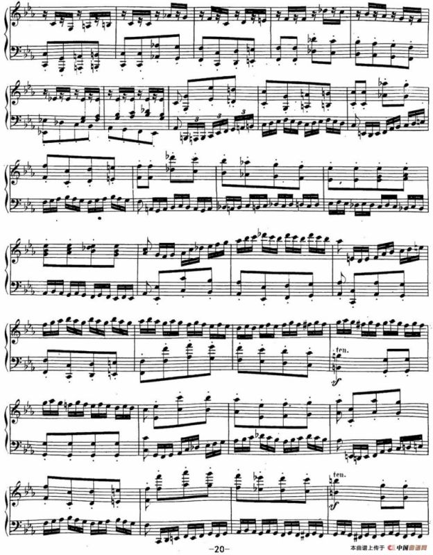 贝多芬钢琴奏鸣曲21 黎明（华尔斯坦） C大调 Op.53 C major