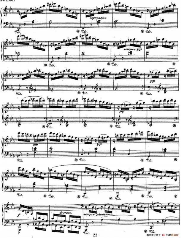 贝多芬钢琴奏鸣曲21 黎明（华尔斯坦） C大调 Op.53 C major