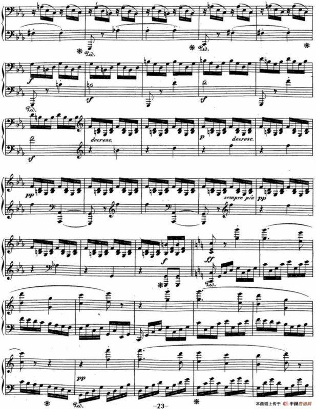 贝多芬钢琴奏鸣曲21 黎明（华尔斯坦） C大调 Op.53 C major