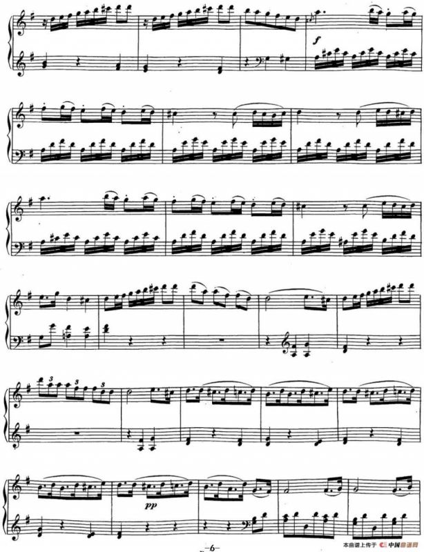 贝多芬钢琴奏鸣曲20 G大调 Op.49 No.2 G major