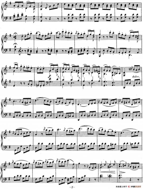 贝多芬钢琴奏鸣曲19 g小调 Op.49 No.1 G minor