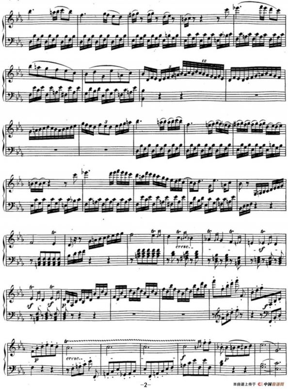 贝多芬钢琴奏鸣曲18 狩猎 降E大调 Op.31 No.3 E-flat major