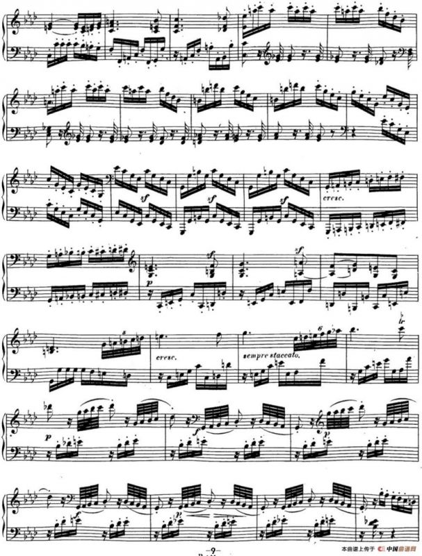 贝多芬钢琴奏鸣曲18 狩猎 降E大调 Op.31 No.3 E-flat major