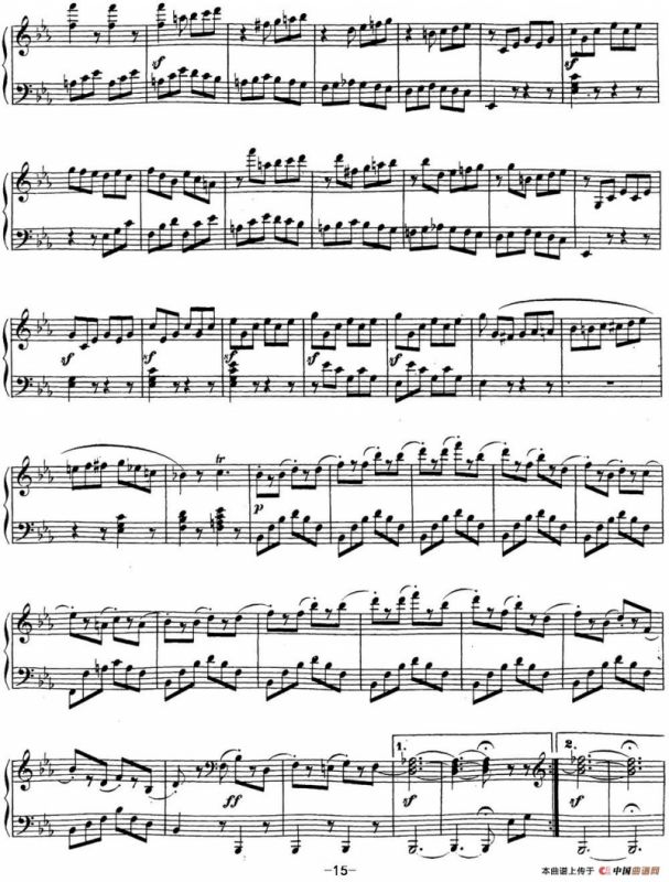 贝多芬钢琴奏鸣曲18 狩猎 降E大调 Op.31 No.3 E-flat major