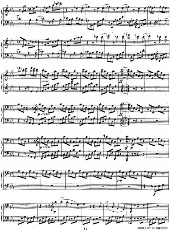 贝多芬钢琴奏鸣曲18 狩猎 降E大调 Op.31 No.3 E-flat major