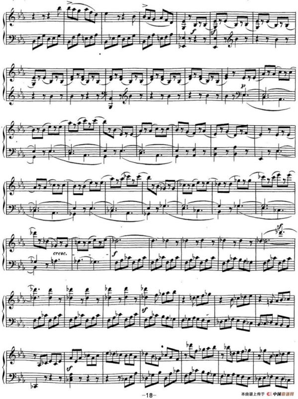 贝多芬钢琴奏鸣曲18 狩猎 降E大调 Op.31 No.3 E-flat major