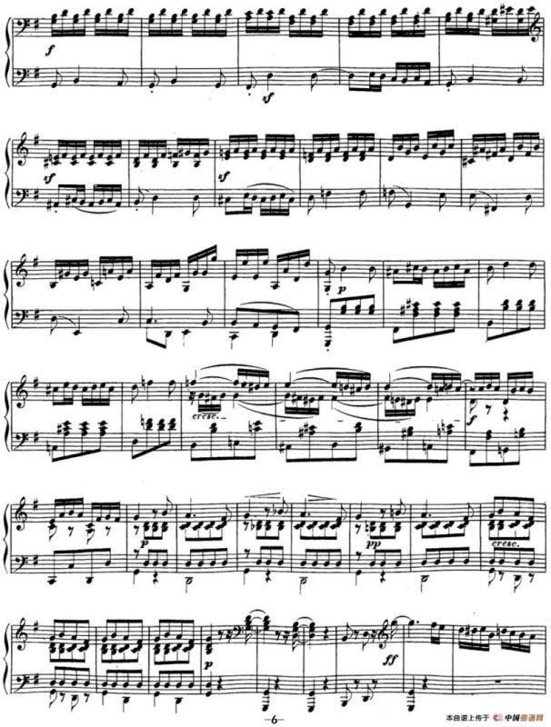 贝多芬钢琴奏鸣曲16 G大调 Op.31 No.1 G major