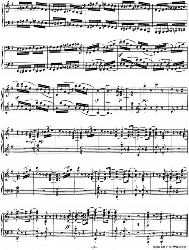 贝多芬钢琴奏鸣曲16 G大调 Op.31 No.1 G major