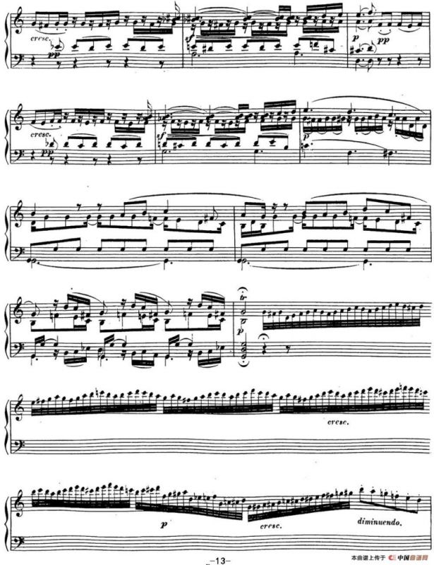 贝多芬钢琴奏鸣曲16 G大调 Op.31 No.1 G major