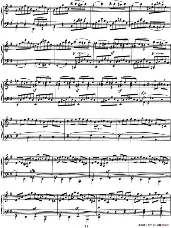 贝多芬钢琴奏鸣曲16 G大调 Op.31 No.1 G major