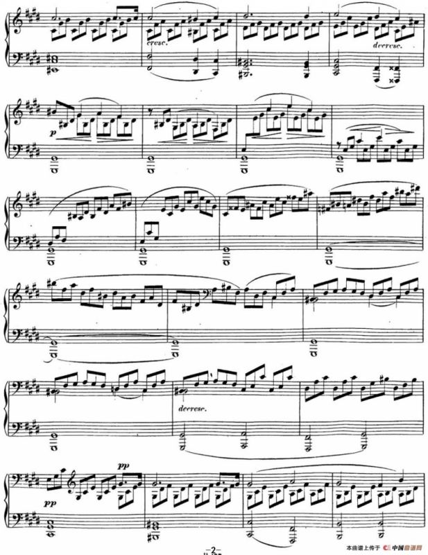 贝多芬钢琴奏鸣曲14 月光 升c小调 Op.27 No.2 C-sharp minor