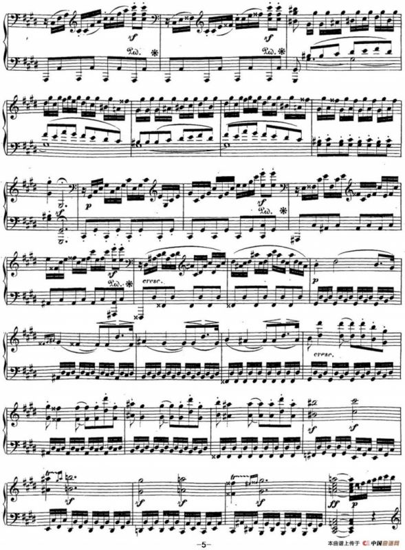 贝多芬钢琴奏鸣曲14 月光 升c小调 Op.27 No.2 C-sharp minor