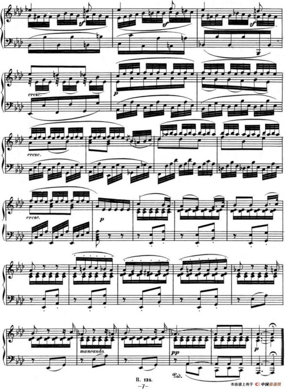 贝多芬钢琴奏鸣曲12 葬礼进行曲 降A大调 Op.26 A-flat major